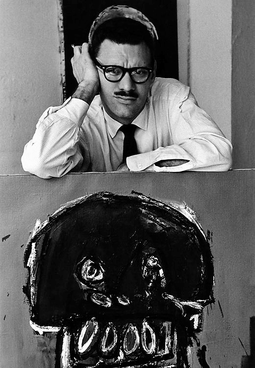 Jesse Fernandez in his studio, New York, 1961